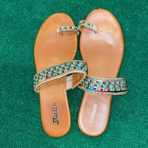 Express Beaded Sandals